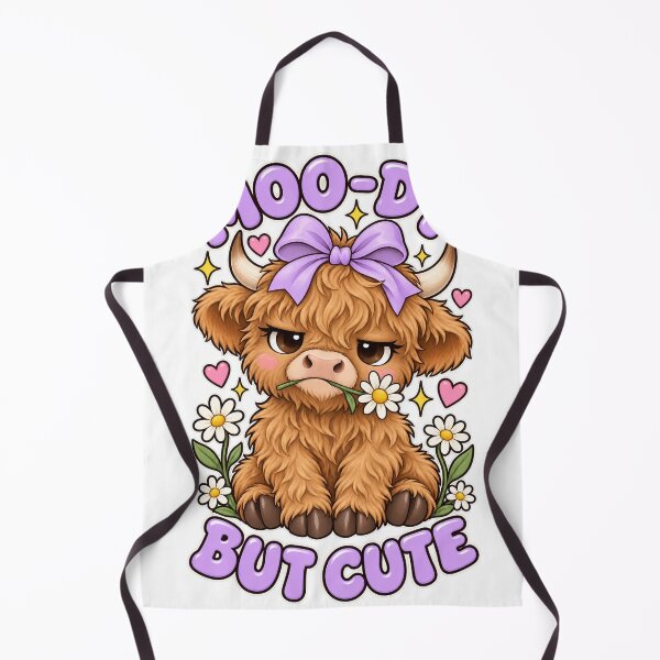 Item preview, Moo-dy But Cutie Highland Cow designed and sold by Ooops Radio x Everbloom.