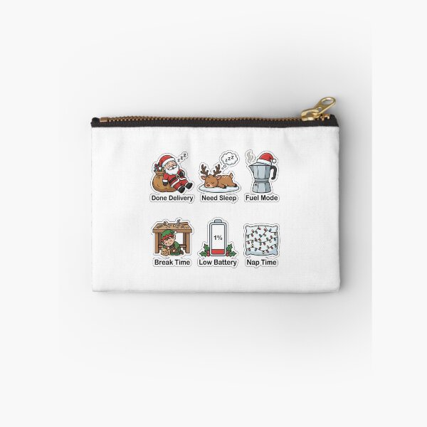 Item preview, Tired Santa Holiday Exhaustion Sticker Pack - Funny Lazy Quotes Set designed and sold by SimpleP.