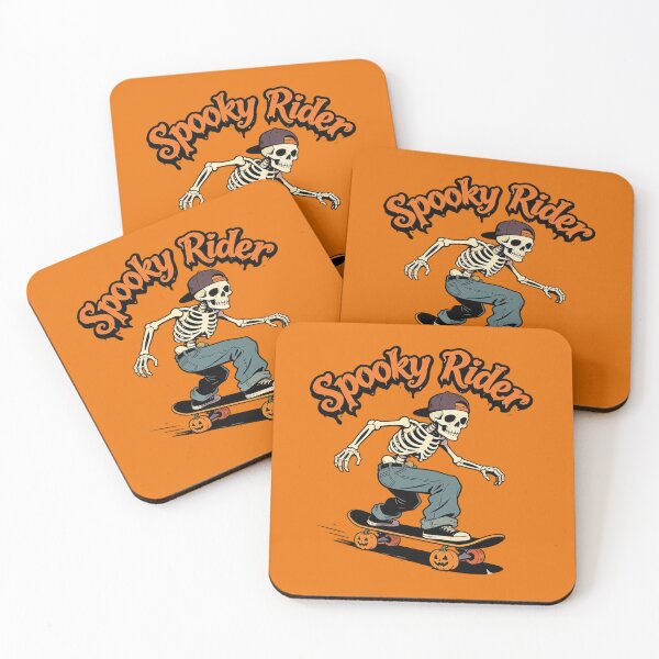 Item preview, Spooky Rider Skateboarding Skeleton Skater Halloween designed and sold by urmoments.