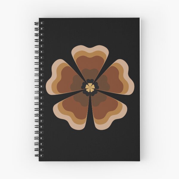 Item preview, Stylized Brown Retro Flower designed and sold by PatternTitan.