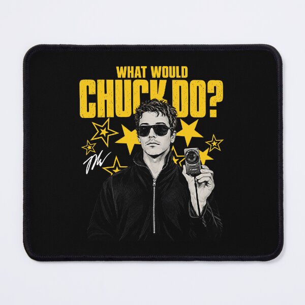 Item preview, What Would Chuck Do Retro Action Movie Fan designed and sold by ostenlee.