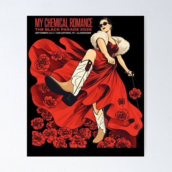 Item preview, My Chemical Romance Black Parade Glam Rock Concert designed and sold by Glow-Paw-Studio.