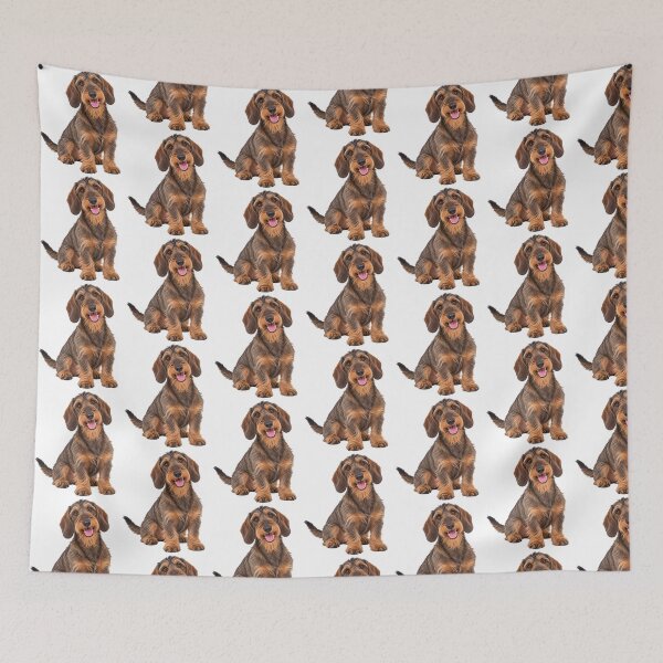 Item preview, Wire Haired Dachshund Dog designed and sold by BackgroundND.