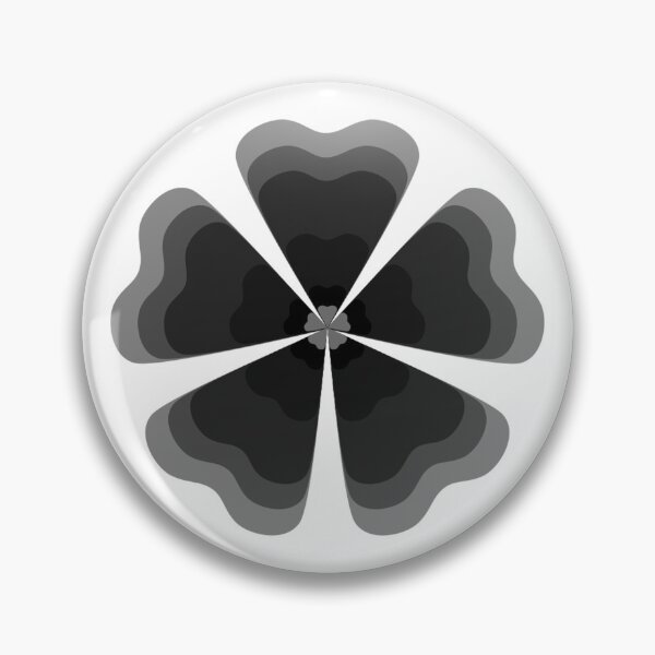 Item preview, Stylized Ash Black Retro Flower designed and sold by PatternTitan.
