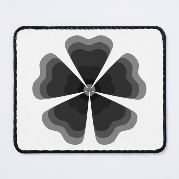 Item preview, Stylized Ash Black Retro Flower designed and sold by PatternTitan.