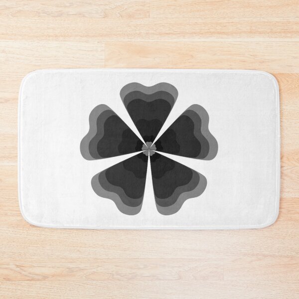 Item preview, Stylized Ash Black Retro Flower designed and sold by PatternTitan.