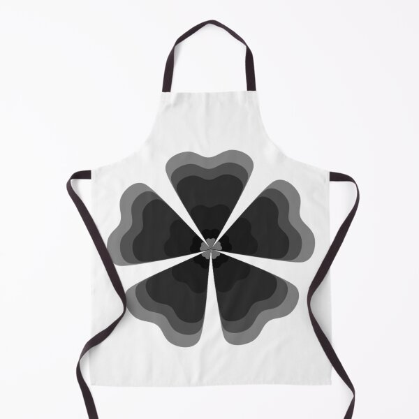 Item preview, Stylized Ash Black Retro Flower designed and sold by PatternTitan.