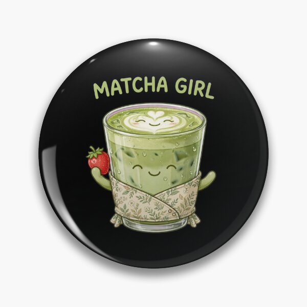 Item preview, Matcha Girl - Iced Strawberry Matcha Latte - Cute Matcha Lover designed and sold by Vibe-Vary.