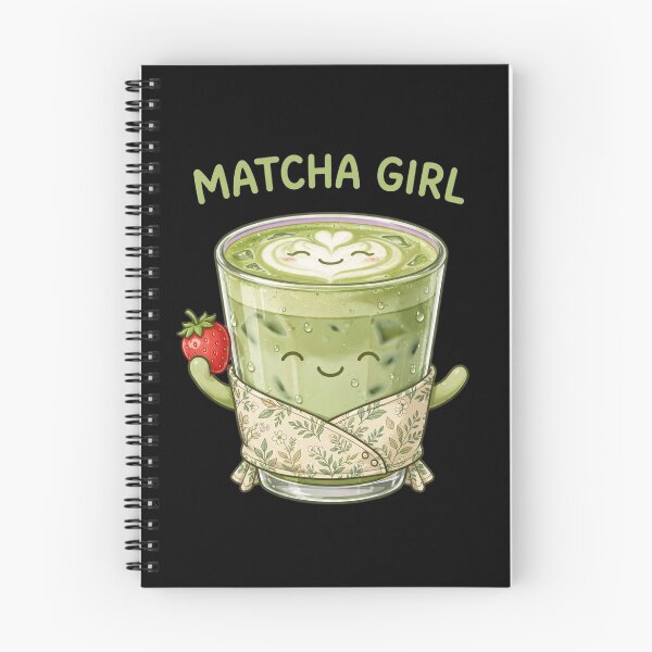 Artikelvorschau, Matcha Girl – Eiskaffee mit Erdbeer-Matcha-Latte – Süße Matcha-Liebhaberin entworfen und verkauft von Vibe-Vary.