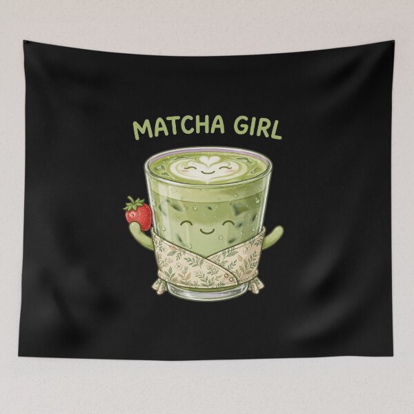 Item preview, Chica Matcha - Matcha Latte Helado de Fresa - Linda Amante del Matcha designed and sold by Vibe-Vary.