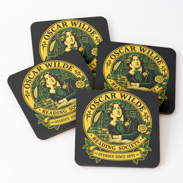 Item preview, Oscar Wilde Reading Society Overdue Since 1895 designed and sold by Fenay Designs.