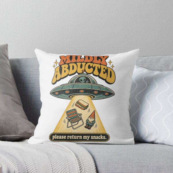 Item preview, Mildly Abducted Funny Alien UFO Snack Design designed and sold by Trendy-Artistry.