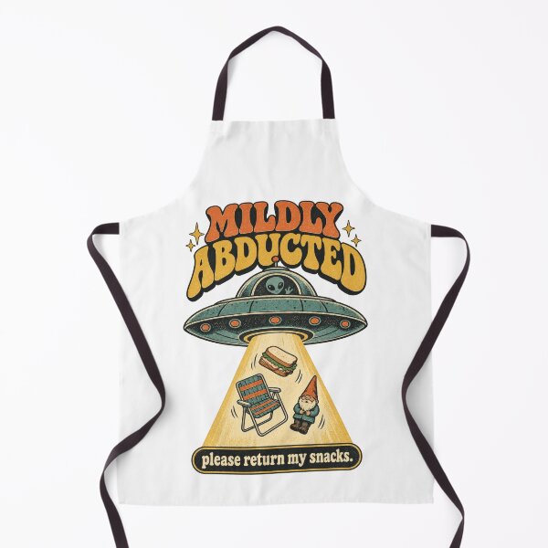 Item preview, Mildly Abducted Funny Alien UFO Snack Design designed and sold by Trendy-Artistry.