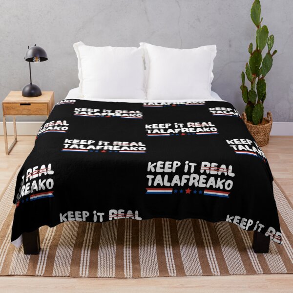 Item preview, Keep It Real Talafreako Red White Blue Quote designed and sold by Glow-Paw-Studio.