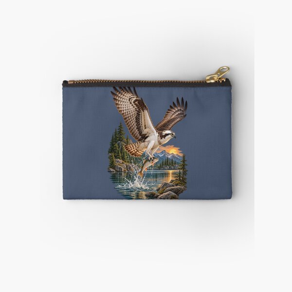 Item preview, Osprey Fishing Mountain Lake Sunset designed and sold by BROHLine Studio.