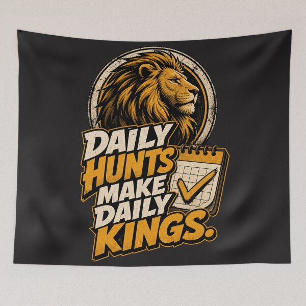 Item preview, Daily Hunts Make Daily Kings Fitness Lion Art designed and sold by Bennie Singh.