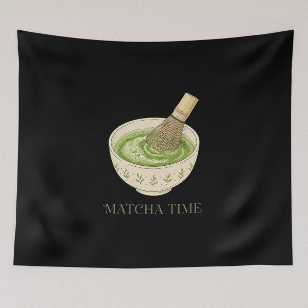 Item preview, Hora del Matcha - Tazón de Matcha y Batidor de Bambú - Amante del Matcha designed and sold by Vibe-Vary.