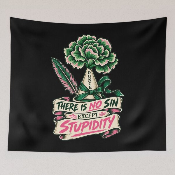 Item preview, Oscar Wilde No Sin Except Stupidity Dunce Cap designed and sold by Fenay Designs.