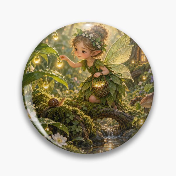 Item preview, The fairy collects dew. designed and sold by ArcaneVisionArt.