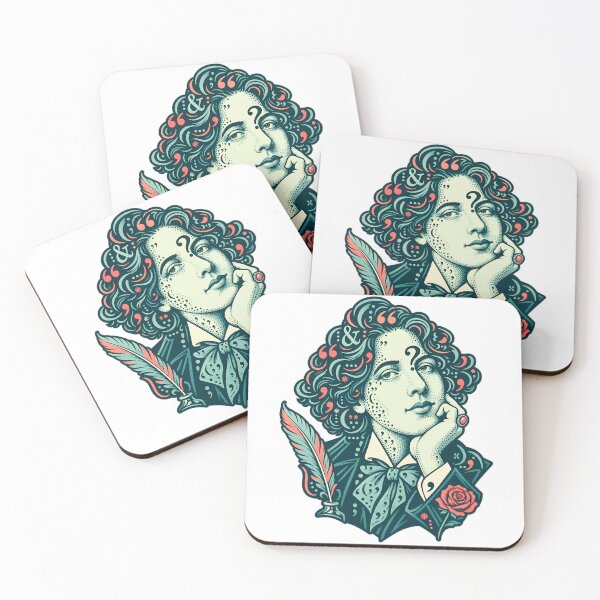 Item preview, Oscar Wilde Portrait Drawn in Punctuation designed and sold by Fenay Designs.