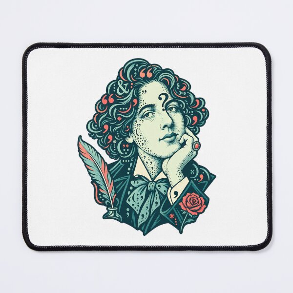 Item preview, Oscar Wilde Portrait Drawn in Punctuation designed and sold by Fenay Designs.