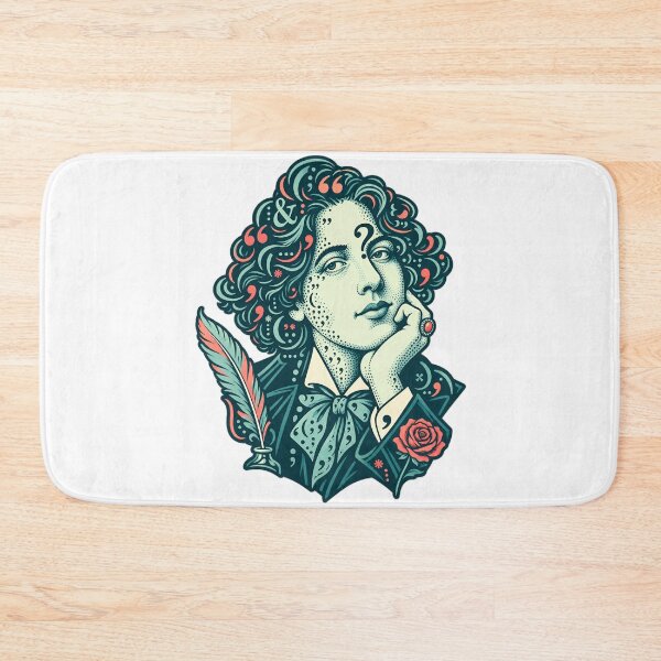 Item preview, Oscar Wilde Portrait Drawn in Punctuation designed and sold by Fenay Designs.