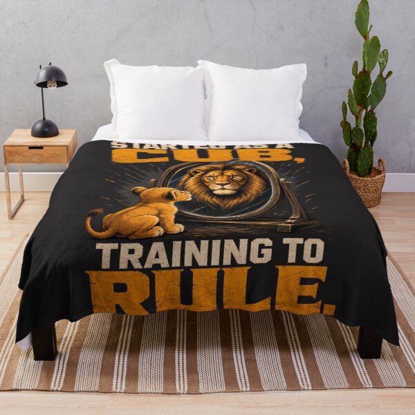 Item preview, Started As A Cub Training To Rule Fitness Lion Art designed and sold by Bennie Singh.