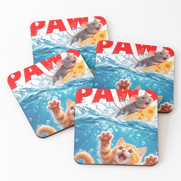 Item preview, Paws Cat and Mouse Funny Meme Cat Humor Animal Parody T-Shirt designed and sold by HER-WAY.