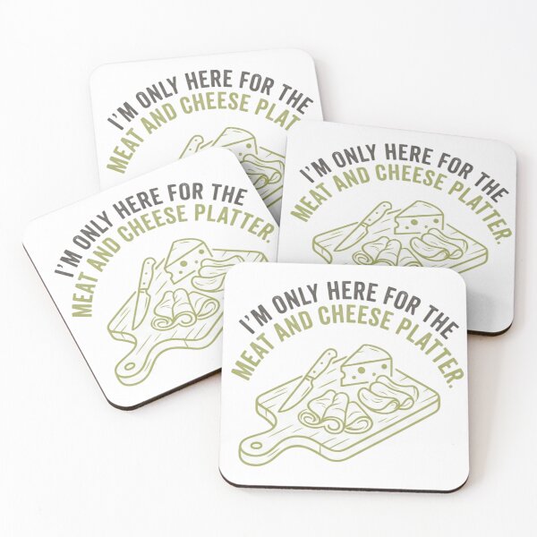 Item preview, I'm Only Here For The Meat And Cheese Platter Funny Charcuterie Low Carb designed and sold by i-am-who-i-am85.