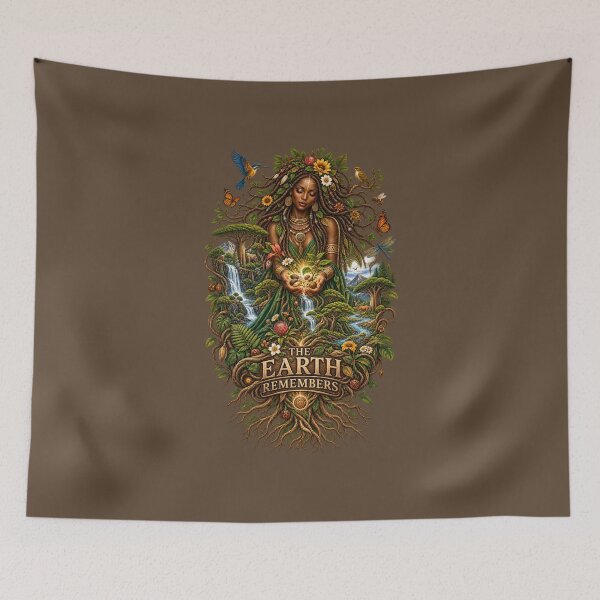 Item preview, The Earth Remembers | Mother Nature Art | Sacred Seed of Life Illustration designed and sold by 'VARI'.
