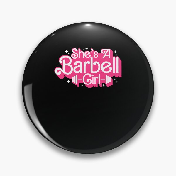 Item preview, She's A Barbell Girl Weightlifting Fitness designed and sold by Glow-Paw-Studio.