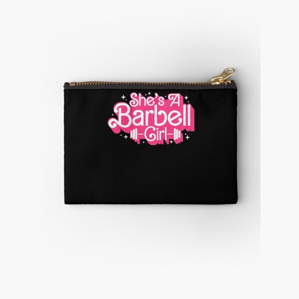 Item preview, She's A Barbell Girl Weightlifting Fitness designed and sold by Glow-Paw-Studio.