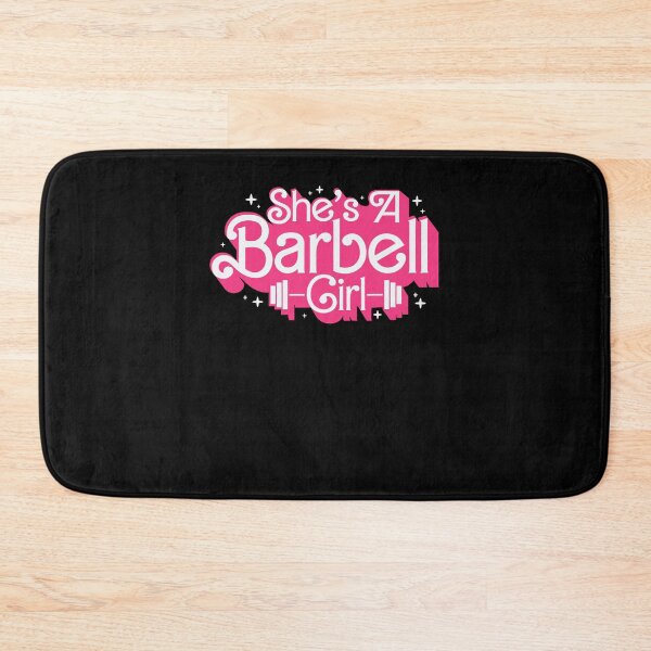 Item preview, She's A Barbell Girl Weightlifting Fitness designed and sold by Glow-Paw-Studio.