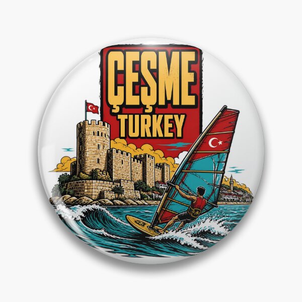 Item preview, Cesme Turkey Vintage Travel Tourism designed and sold by TravelersGems.