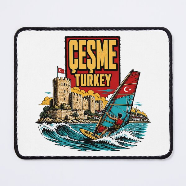 Item preview, Cesme Turkey Vintage Travel Tourism designed and sold by TravelersGems.