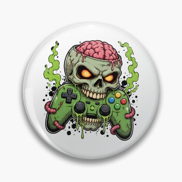 Item preview, Zombie Controller Skull Brain Gaming Apparel designed and sold by SoyLamderma.