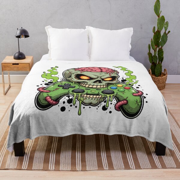 Item preview, Zombie Controller Skull Brain Gaming Apparel designed and sold by SoyLamderma.