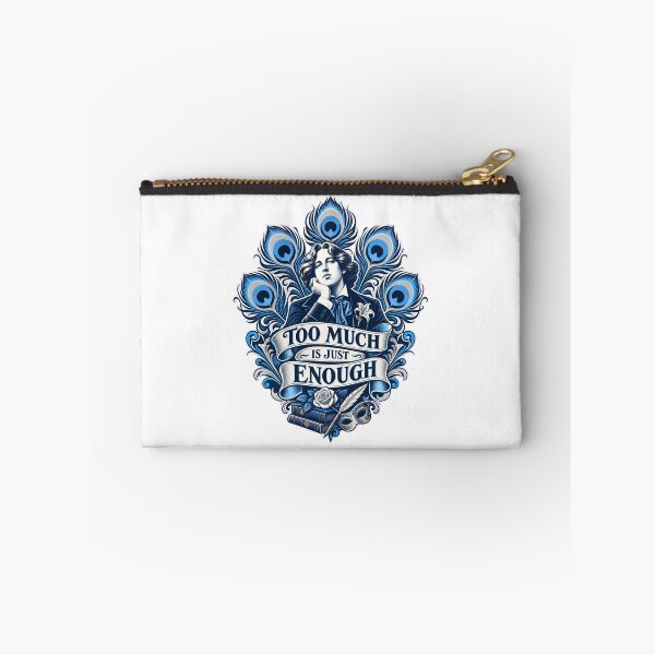 Item preview, Oscar Wilde Too Much Is Just Enough Peacock Crest designed and sold by Fenay Designs.