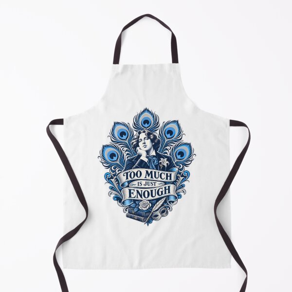 Item preview, Oscar Wilde Too Much Is Just Enough Peacock Crest designed and sold by Fenay Designs.