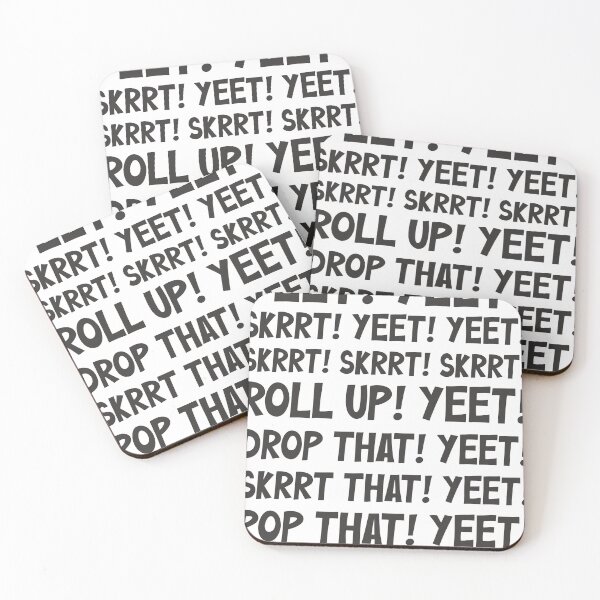 Item preview, Dark Yeet Skrrt Meme Black Typography Design designed and sold by Fatimorastore.