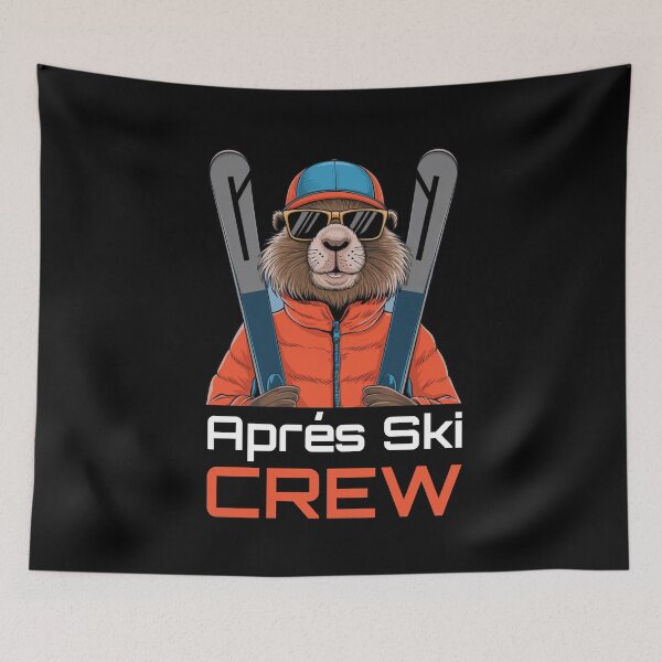 Item preview, Ski Crew Skiers Après-Ski Winter Holiday designed and sold by Loona97.