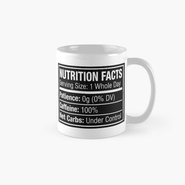 Item preview, Nutrition Facts Low Carb Caffeine Net Carbs Funny Diet Label designed and sold by i-am-who-i-am85.