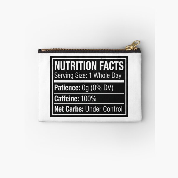 Item preview, Nutrition Facts Low Carb Caffeine Net Carbs Funny Diet Label designed and sold by i-am-who-i-am85.