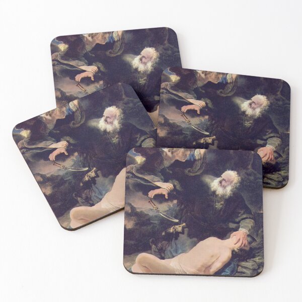 Item preview, Rembrandt's The Sacrifice of Isaac – Baroque biblical drama designed and sold by Shoupay.
