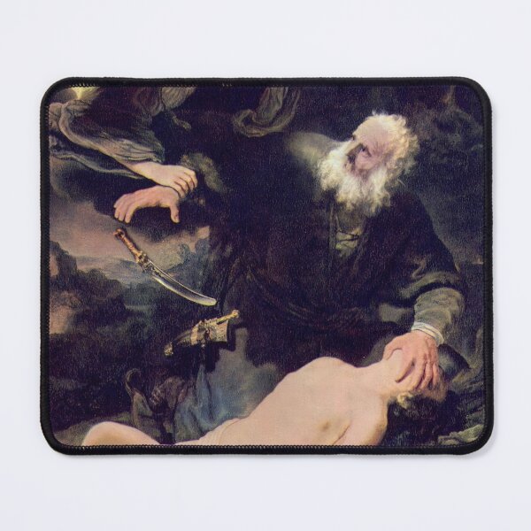 Item preview, Rembrandt's The Sacrifice of Isaac – Baroque biblical drama designed and sold by Shoupay.