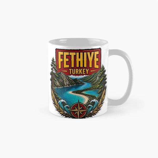 Aperçu de l'œuvre Fethiye, Turquie, Voyages et tourisme vintage créée et vendue par TravelersGems.