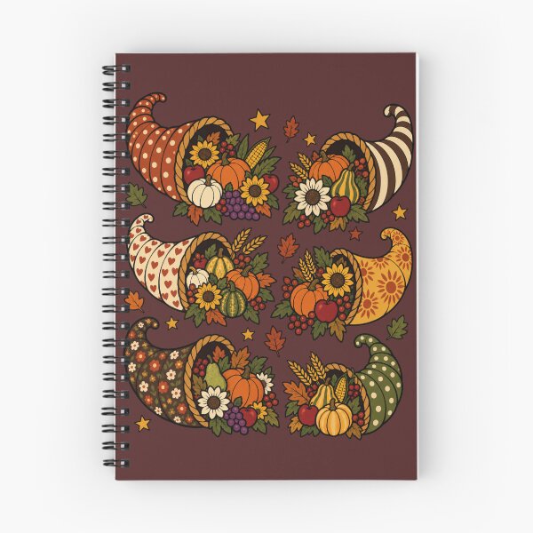 Item preview, Thanksgiving Cornucopia Polka Dot Patchwork Folk Art designed and sold by AmiGraph.
