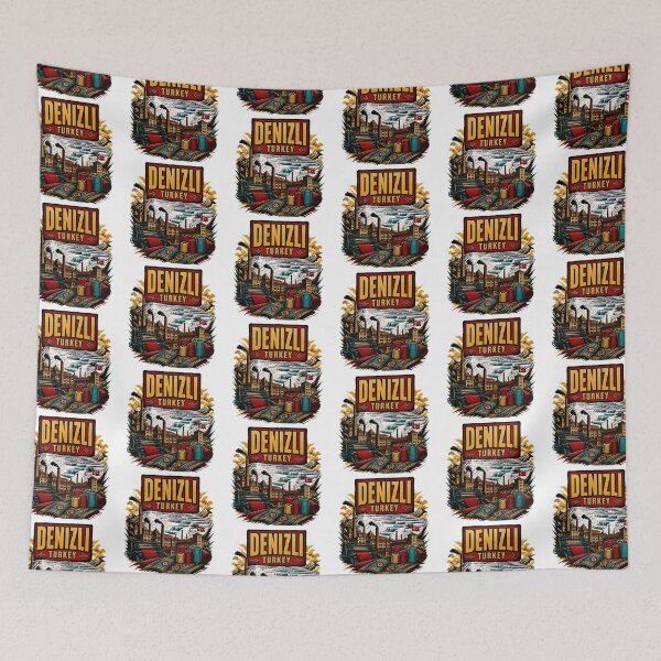 Item preview, Denizli Turkey Vintage Travel Tourism designed and sold by TravelersGems.
