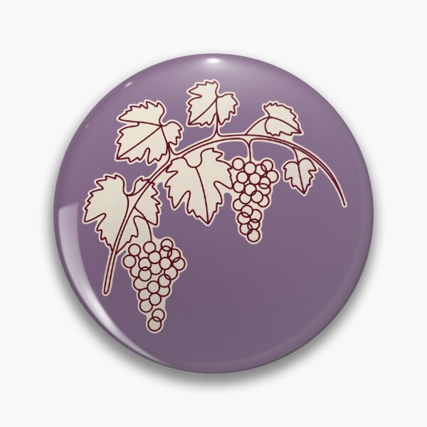 Item preview, Grapevine Leaves and Grapes Line Art Design designed and sold by KRStyleClub.
