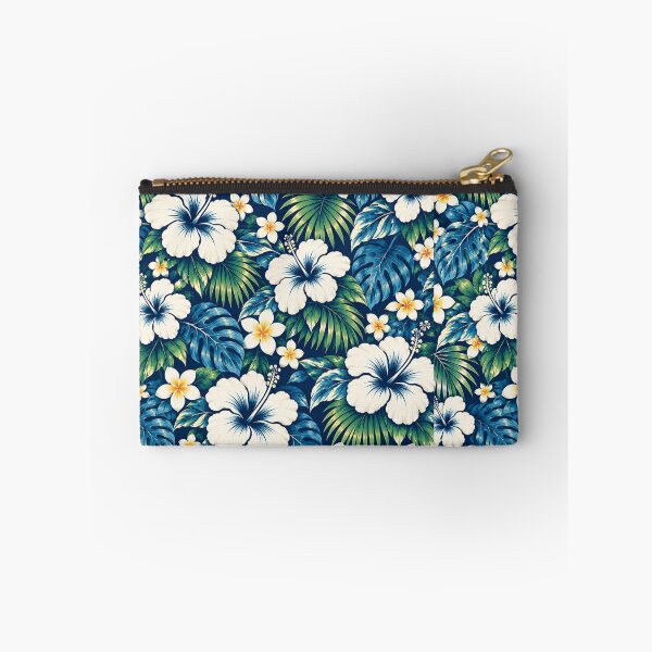 Item preview, Tropical Hibiscus Paradise – Navy Hawaiian Floral Pattern | +91BIRD designed and sold by Plus91BIRD.